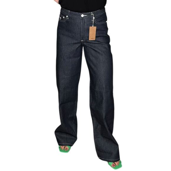 A.P.C. Dark Blue Flare & Wide Leg Jeans - Picture 10 of 13